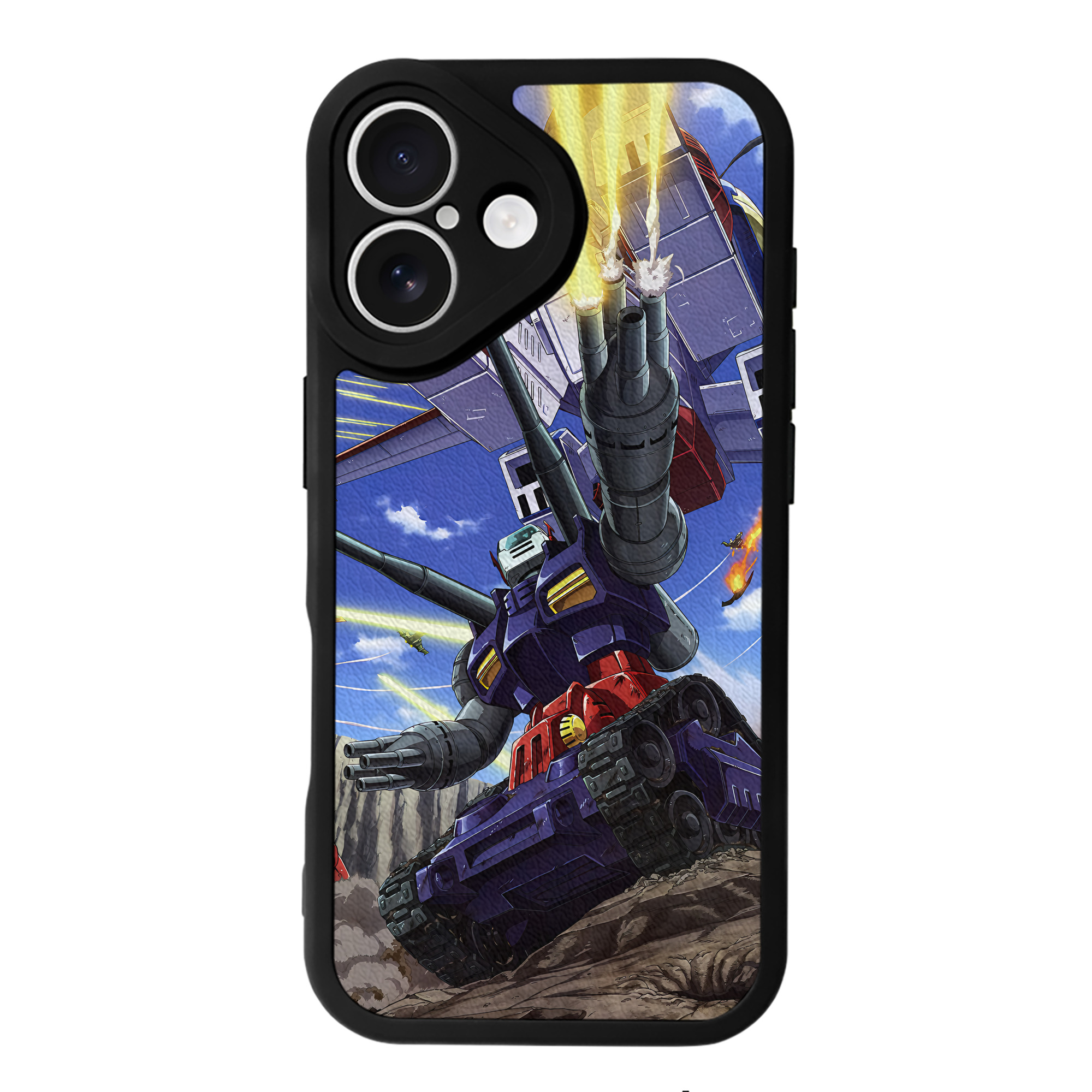 （画像用） 機動戦士ガンダム Mobile Suit Gundam 【iPhone 16シリーズ対応】シリコンスマホケース（レザー調） 材質：シリコン